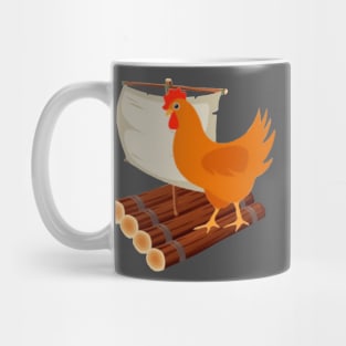 Chicken on a raft Mug